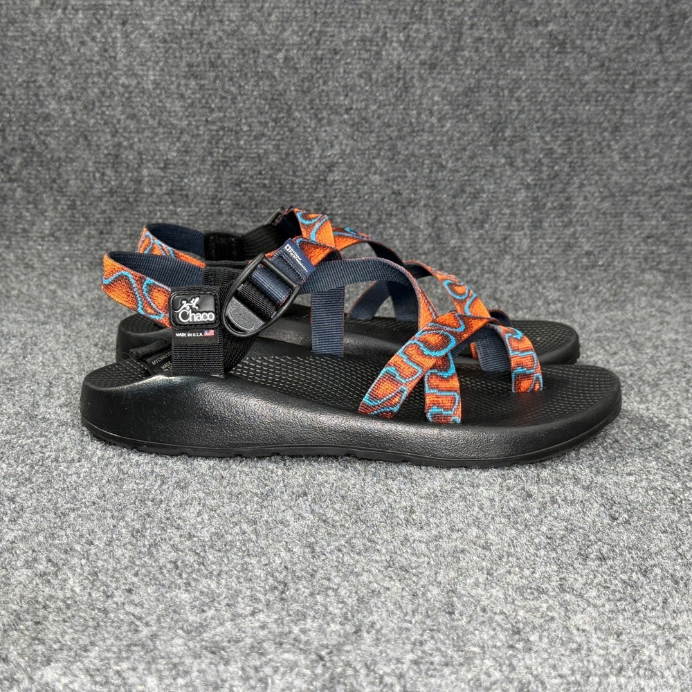 Chaco Z/2 Classic Sandals Mens 10 Turquoise Orange National Parks Outdoor Hiking